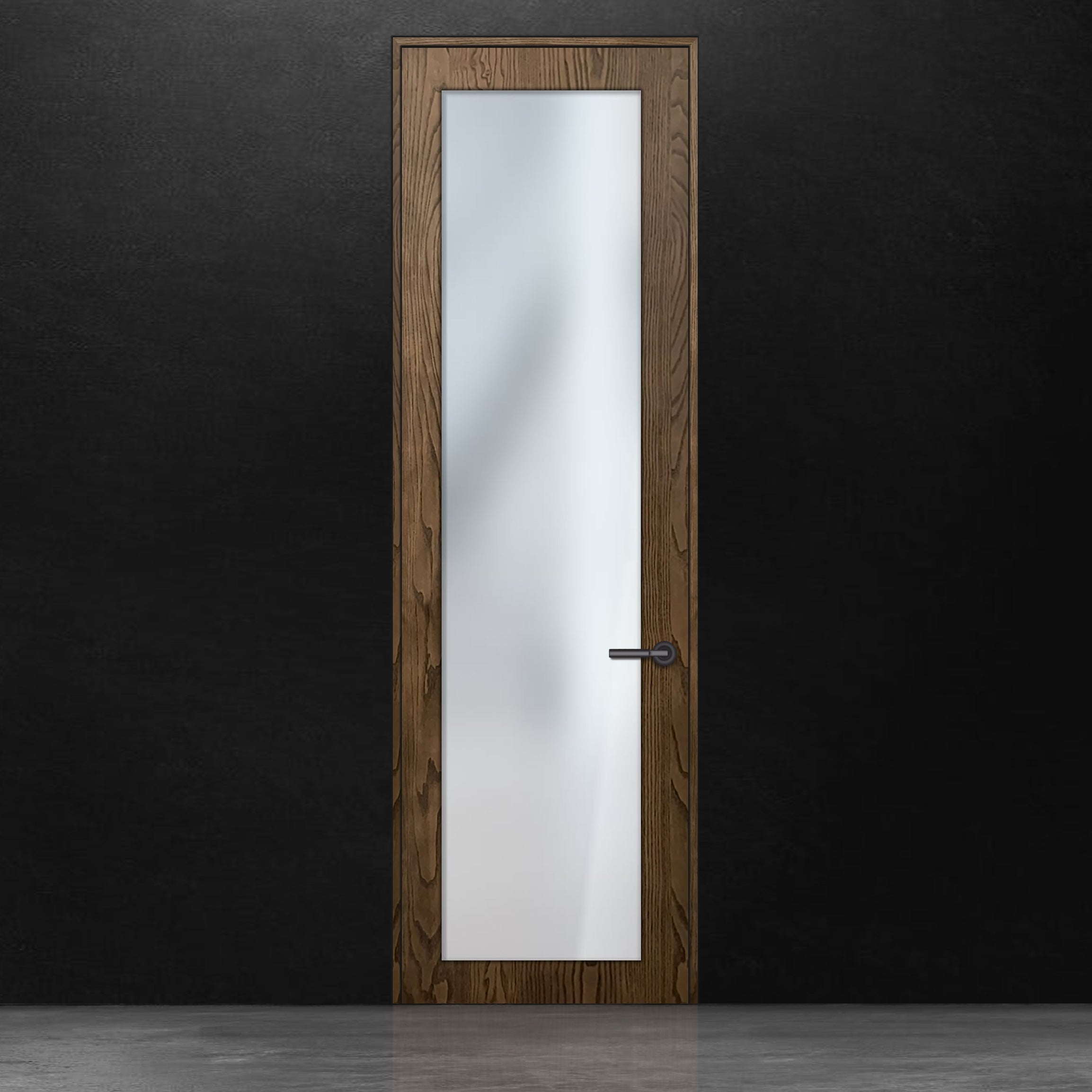 La Porte SEE en chêne rouge placage brossé sur dosse Pecan de Bourassa Bosquet Bachand, dotée d&