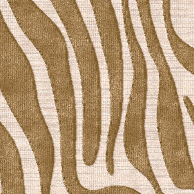 Le Tapis intérieur belge Tribe de Humble Nature présente un motif abstrait beige et marron d&