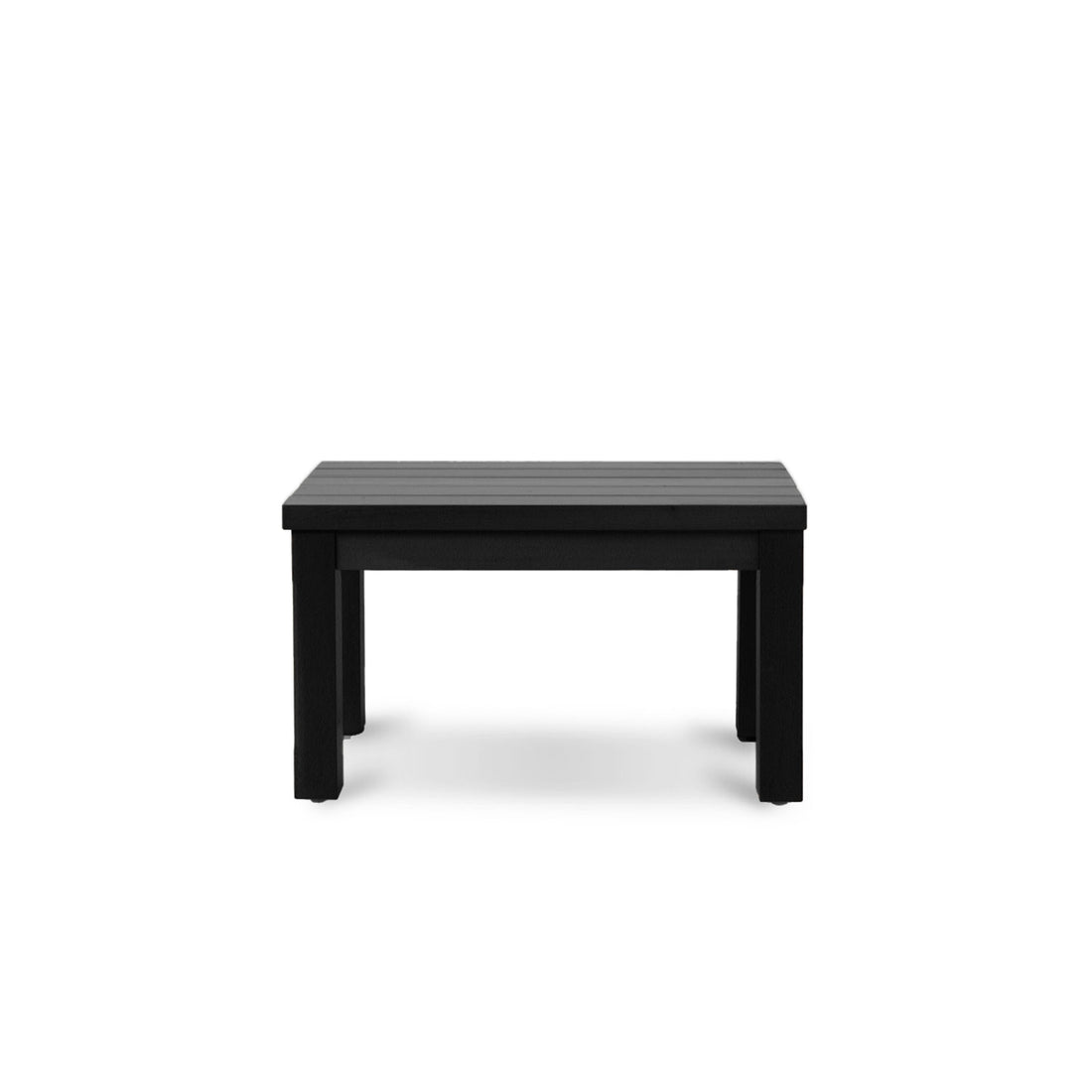 All weather outdoor aluminum bench Vivere │ BLACK