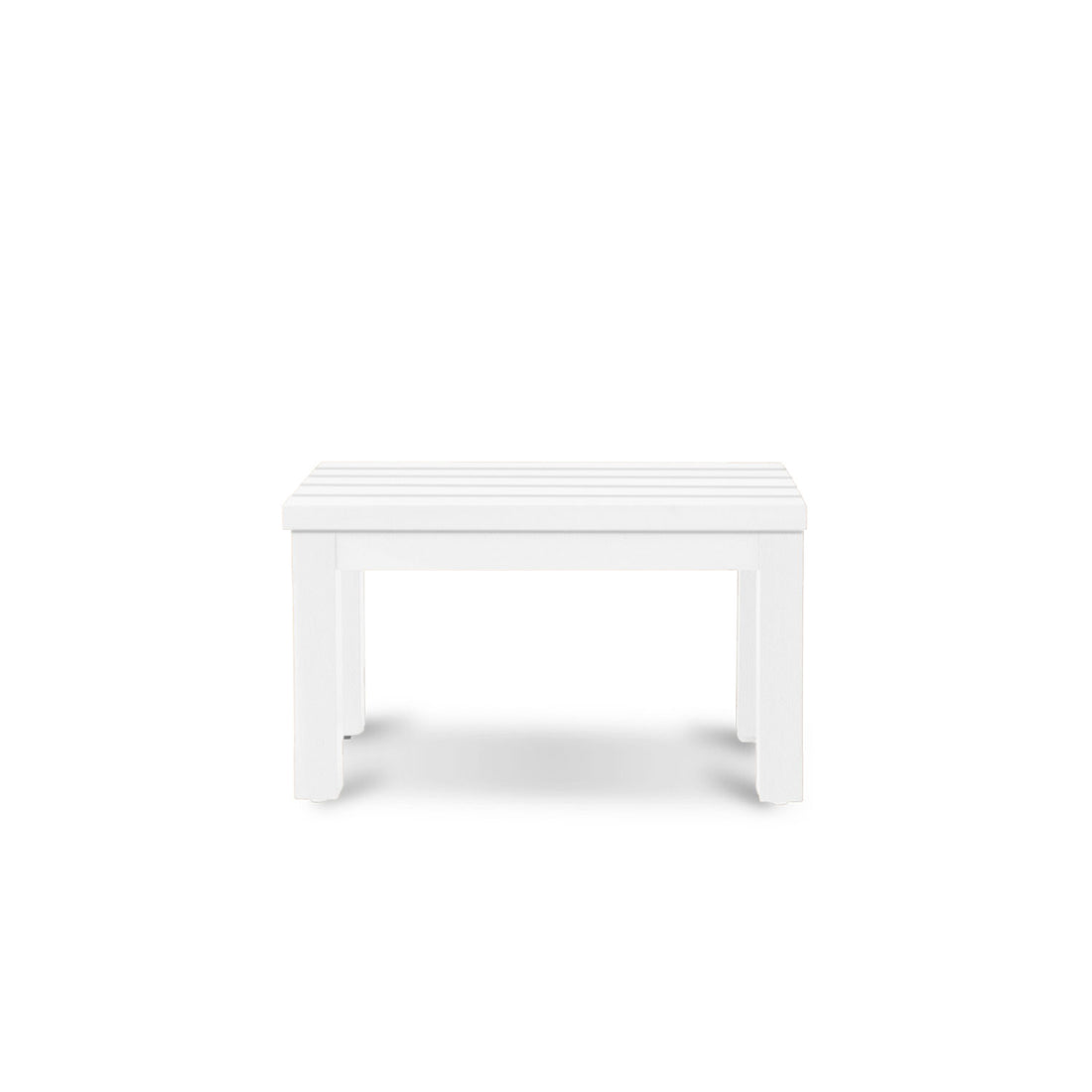 All weather outdoor aluminum bench Vivere │ WHITE