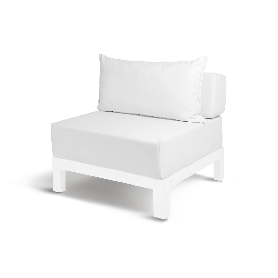 Sofa simple extérieur en aluminium blanc Vivere │ BLANC