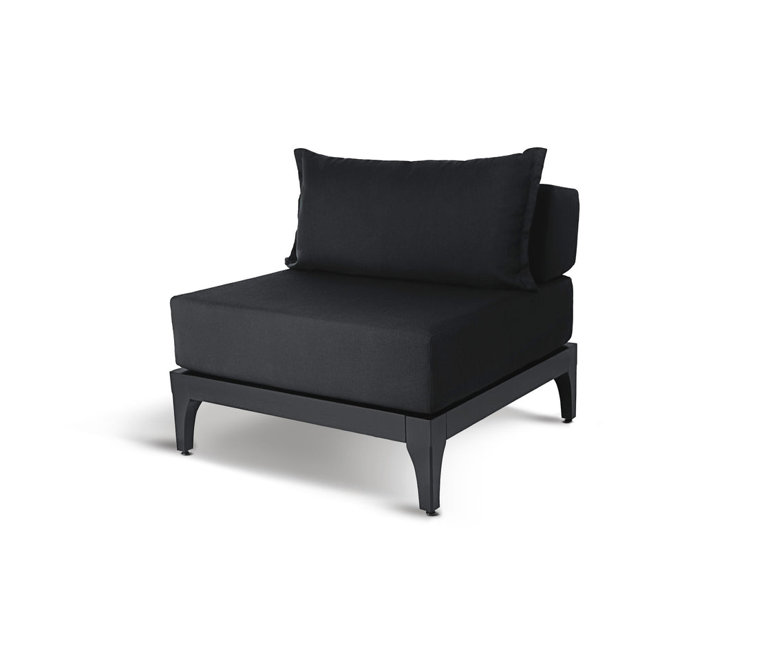 Sofa extérieur en bois noir Vivere │ NOIR