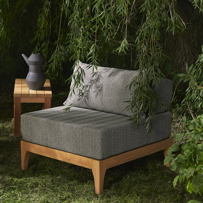 Vivere natural wood outdoor sofa | Graphite