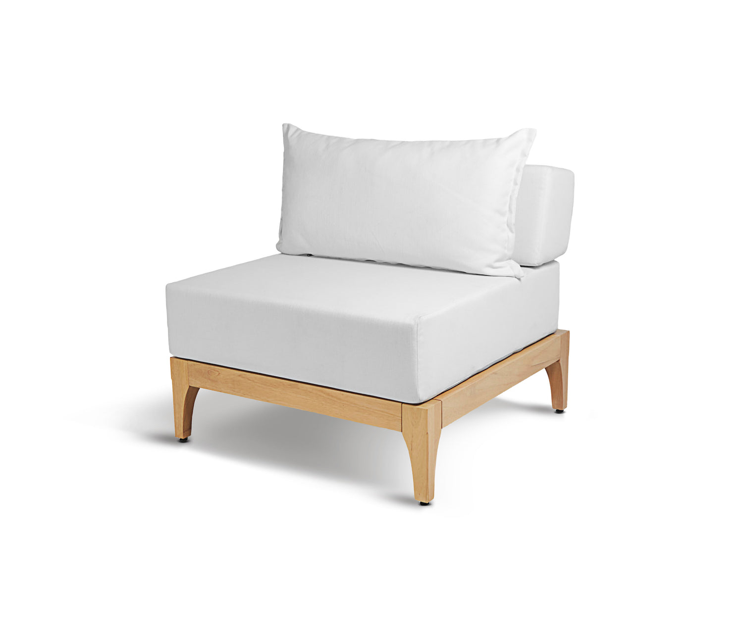 Vivere natural wood outdoor sofa | White