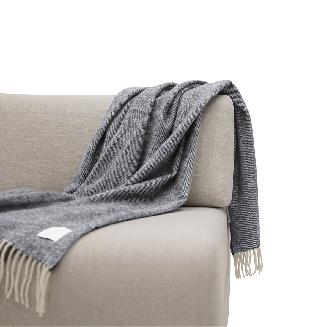 Merino wool throw | Onyx