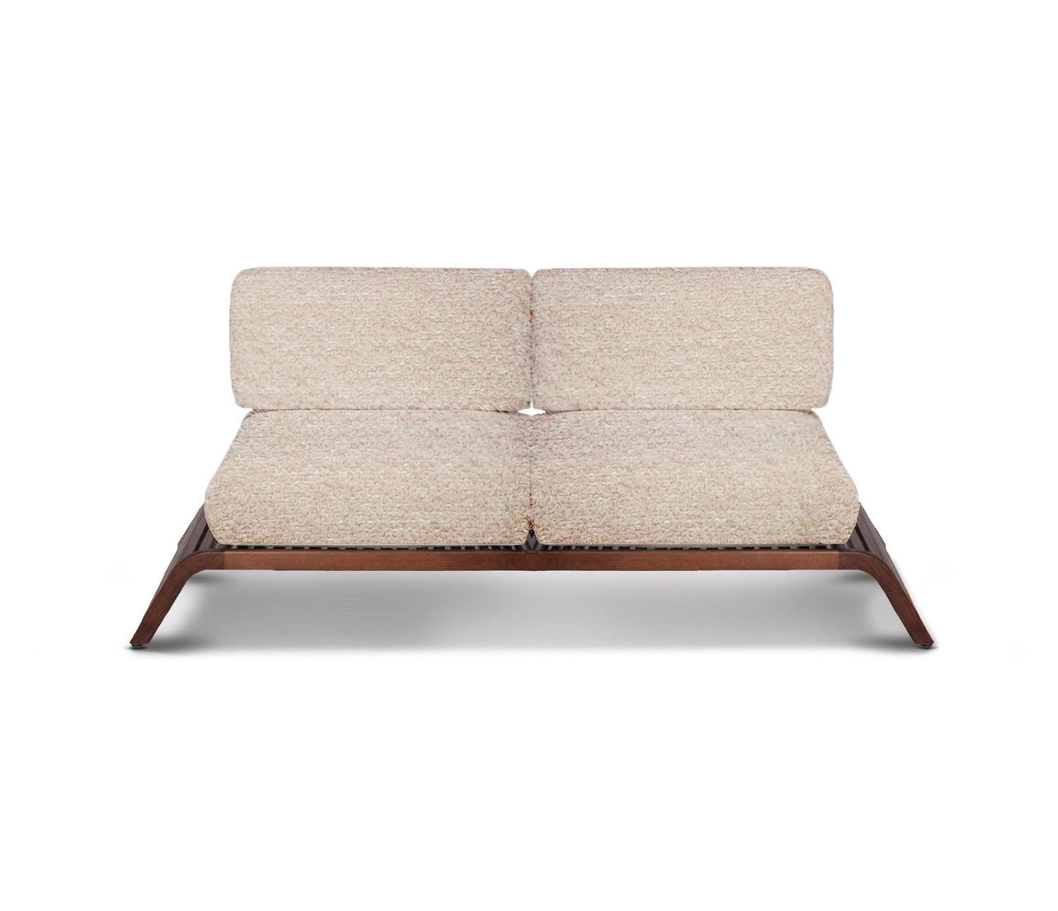 Horizon two seater outdoor sofa | Bouclette metal