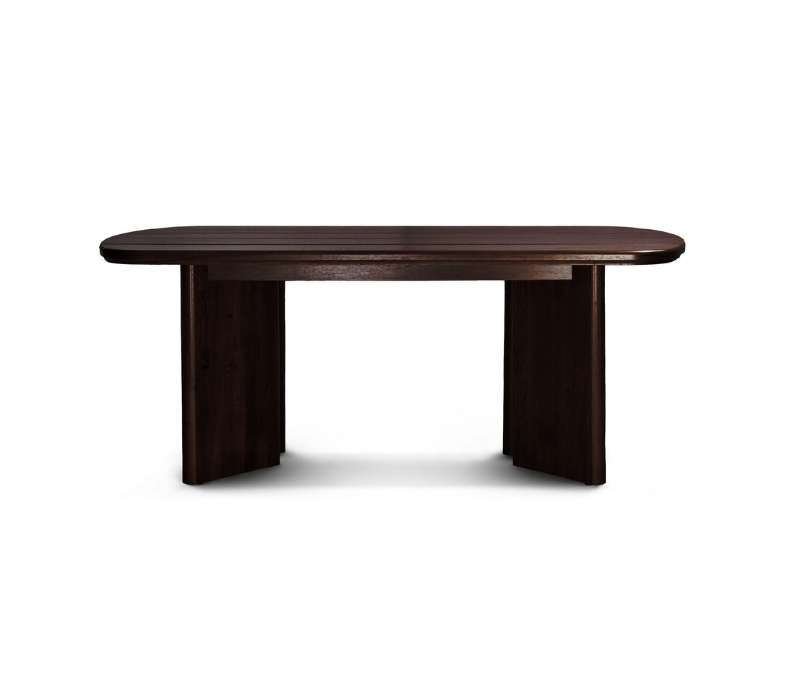 Outdoor dining table 72&quot; │ Black