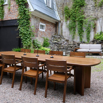 Outdoor dining table 132&quot; │ Roussette