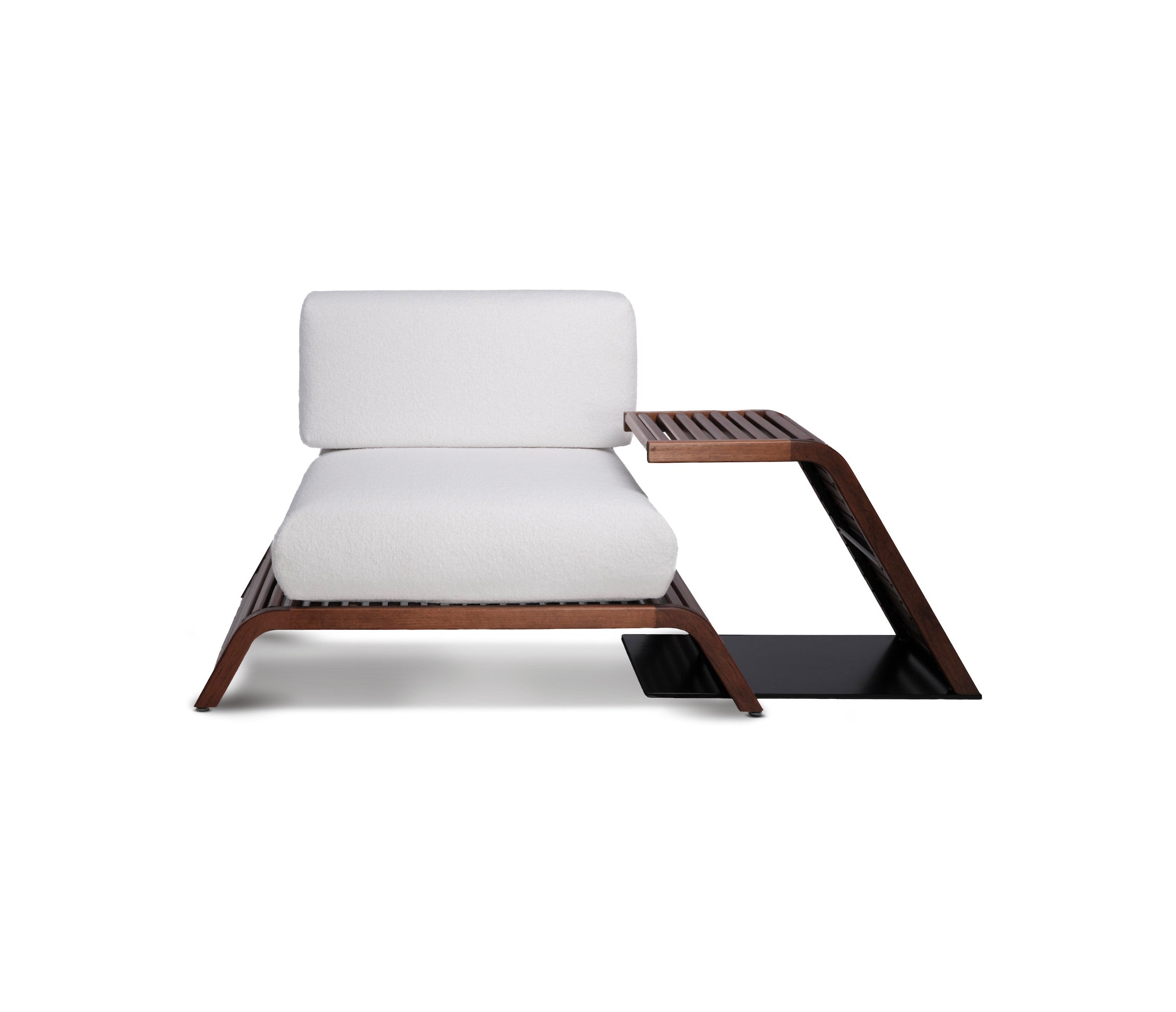 Horizon single outdoor sofa | Bouclette creme