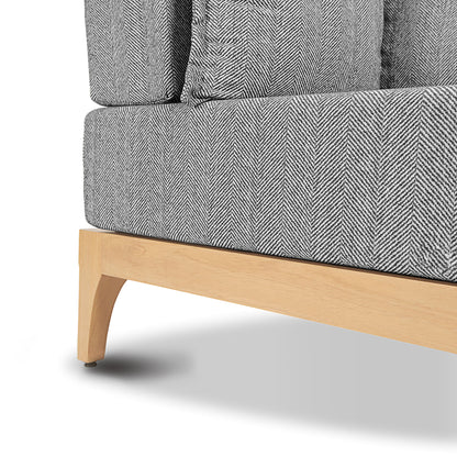 Sofa extérieur en bois naturel Vivere │ GRAPHITE