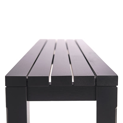 Long outdoor bench Vivere │ Black