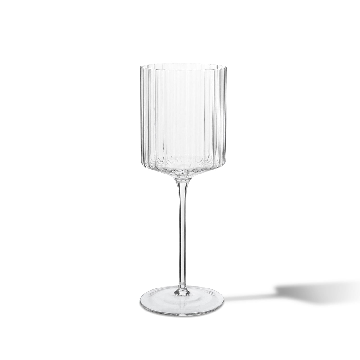 Fluted red wine glass | Set 6