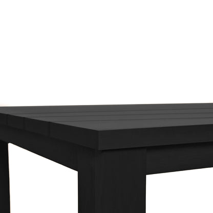 Table extérieure en aluminium Vivere 66&quot; │ Noir