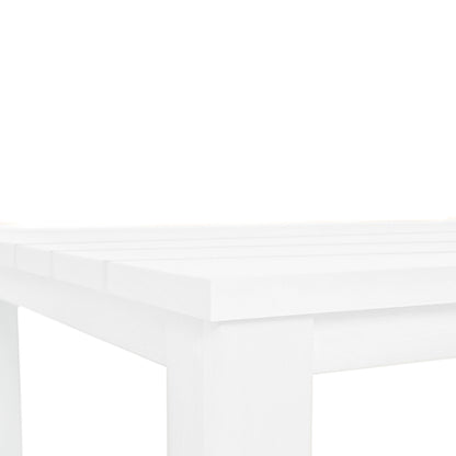 Table extérieure en aluminium Vivere 66&quot; │ Blanc