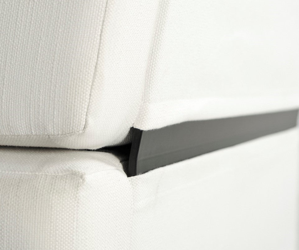 Sofa extérieur en bois noir Vivere │ BLANC