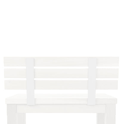 All weather aluminum outdoor bench with backrest Vivere │ WHITE