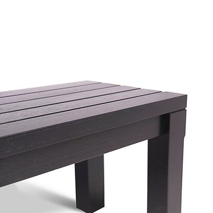 Long outdoor bench Vivere │ Black