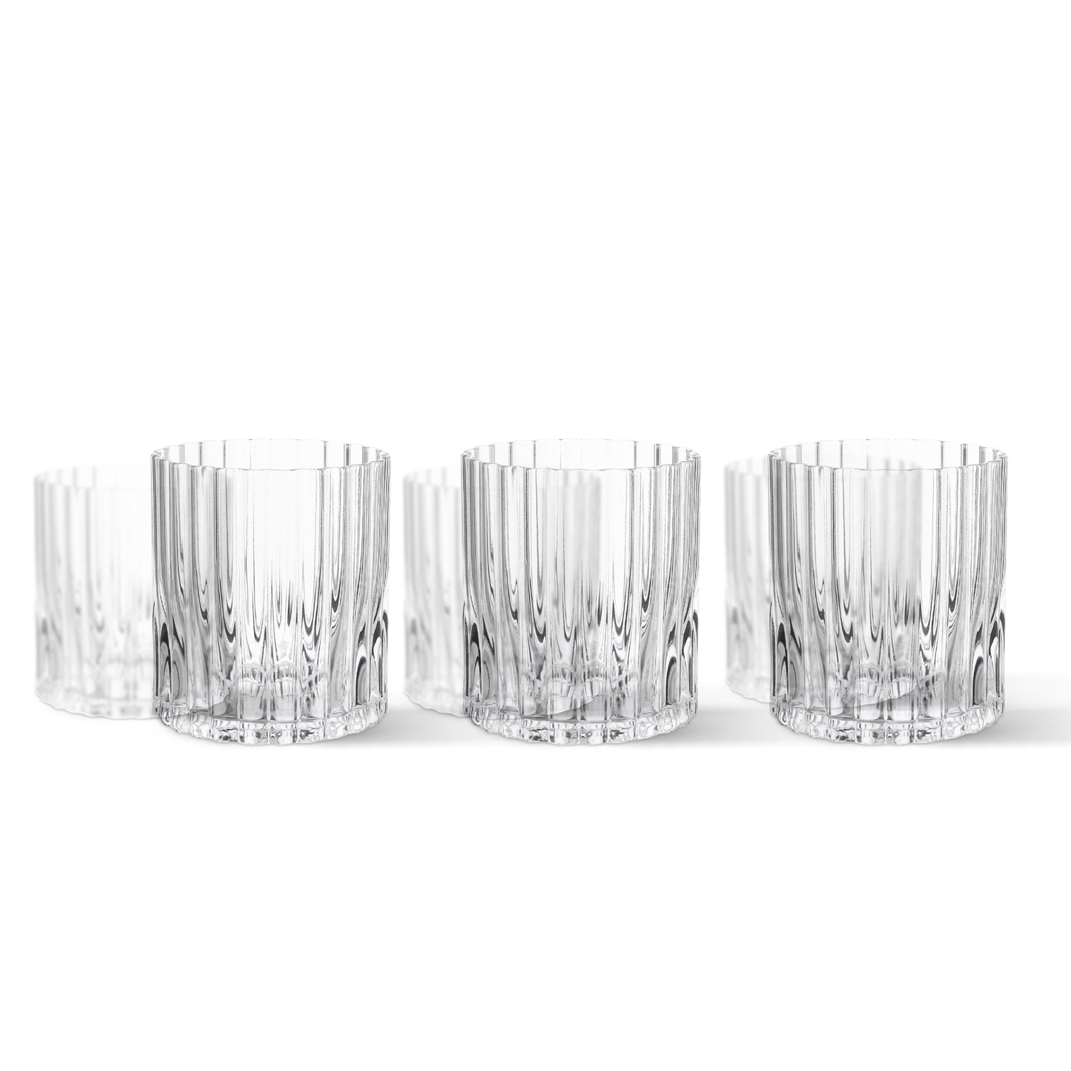 Fluted drinking glass | Set 6