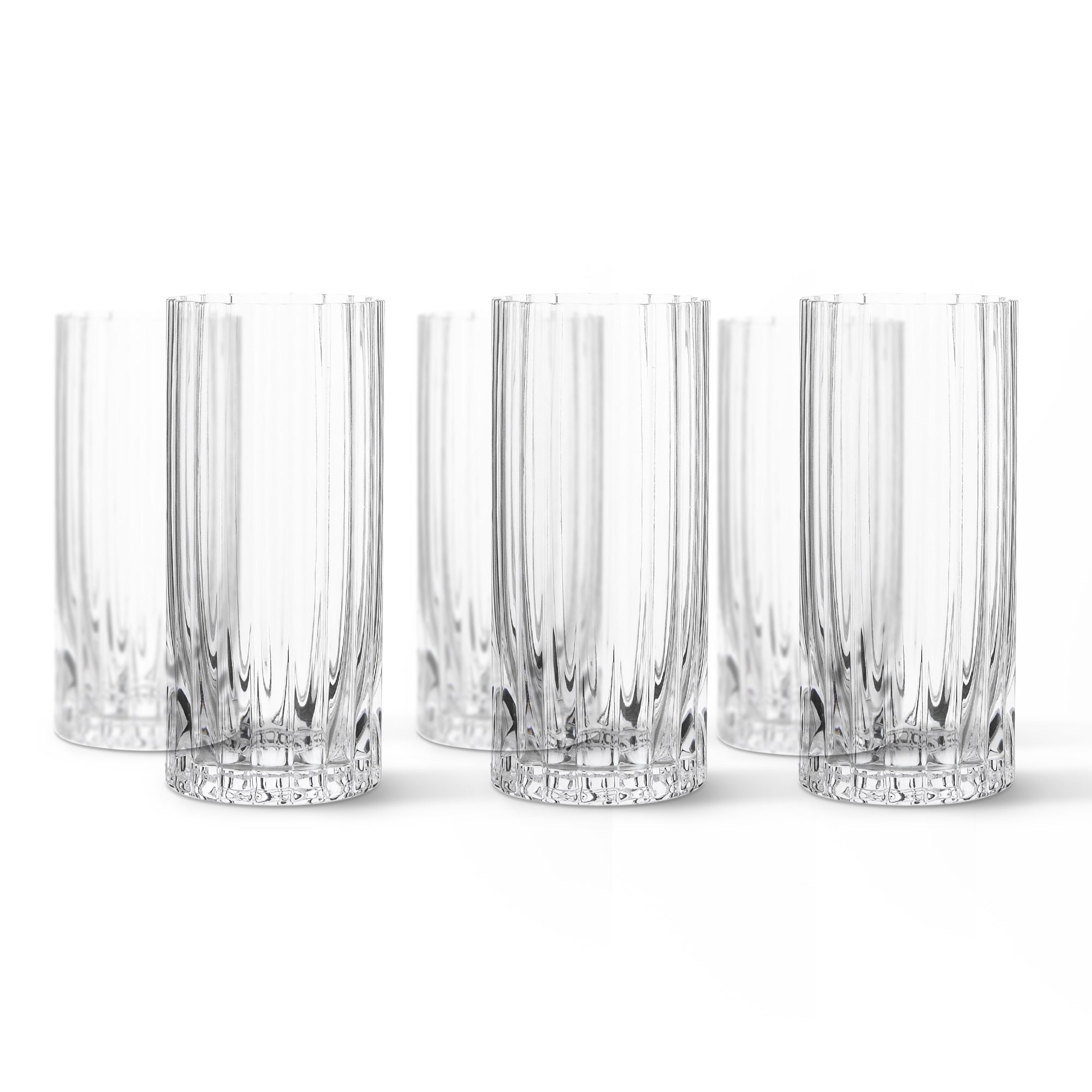 Fluted cooler glass | Set 6