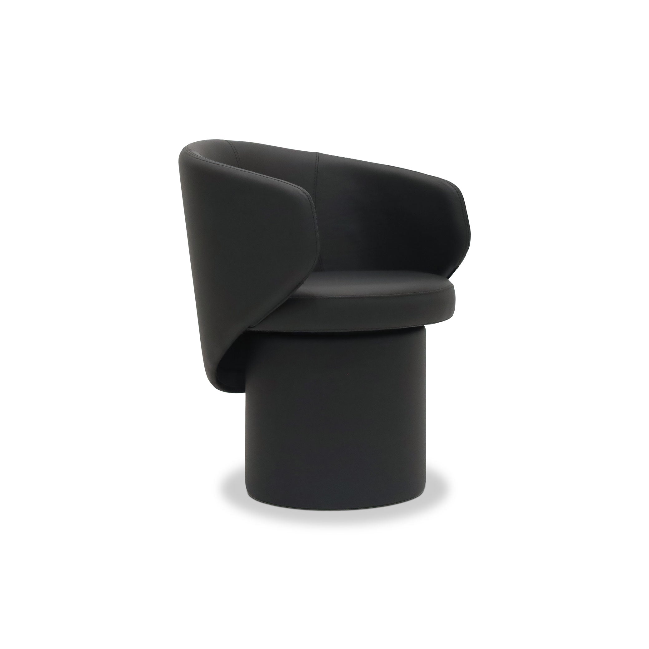 All leather swivel dining armchair Essence | ONYX