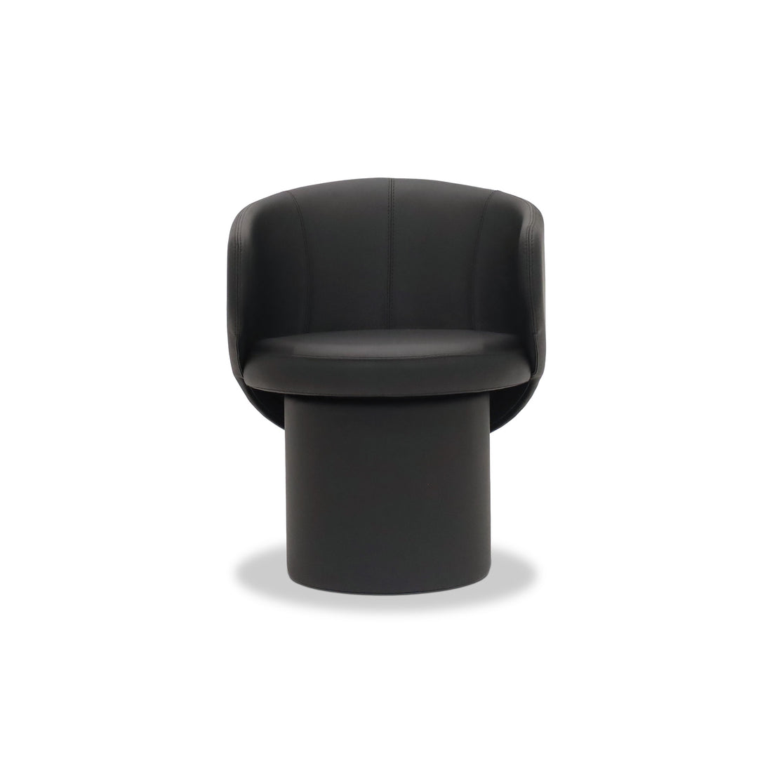 All leather swivel dining armchair Essence | ONYX