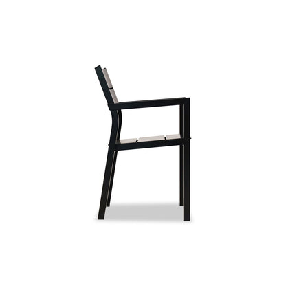 All weather outdoor aluminum chair Vivere │ Black