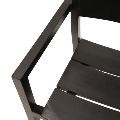 Outdoor teak wood chair │ Black