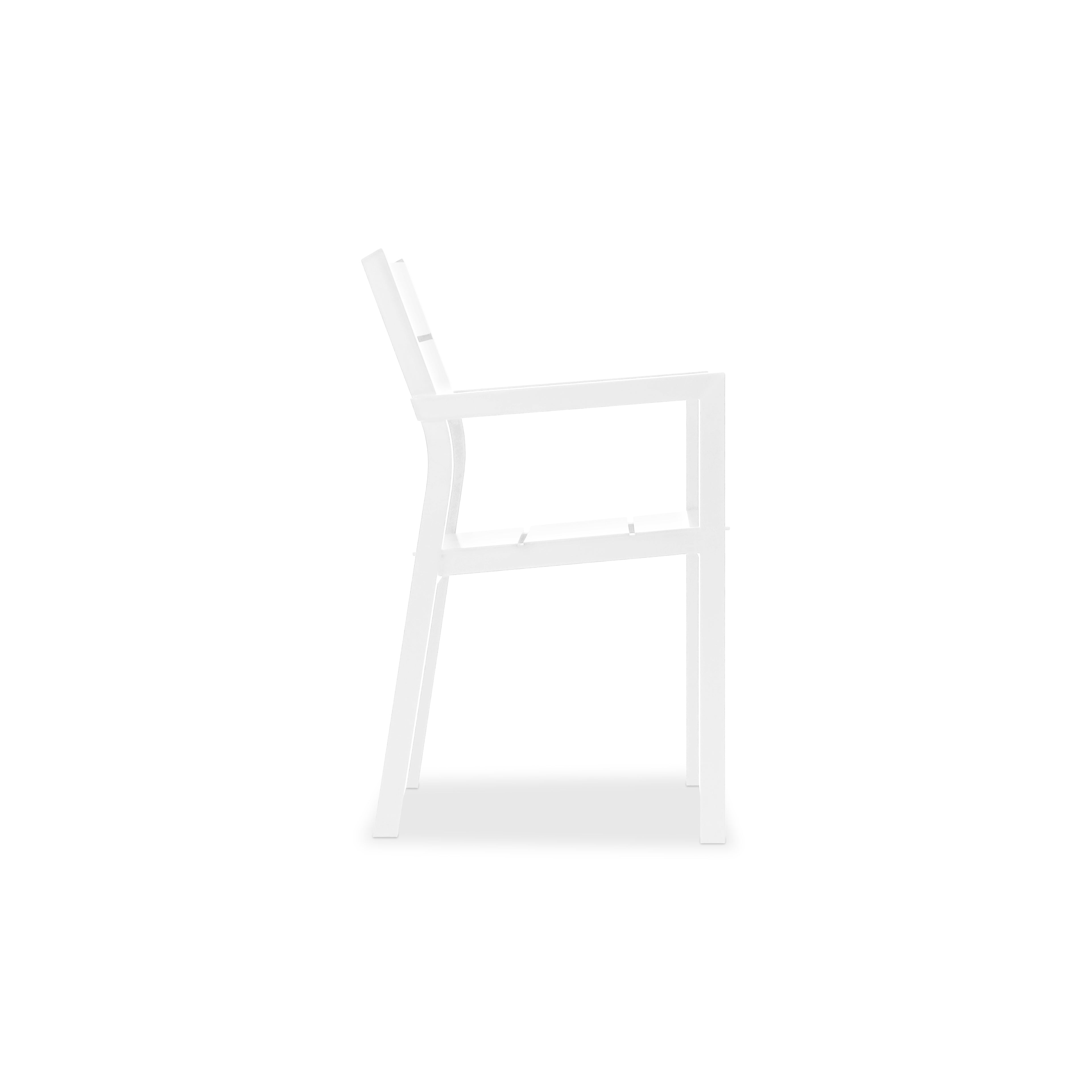 All weather outdoor aluminum chair Vivere │ White