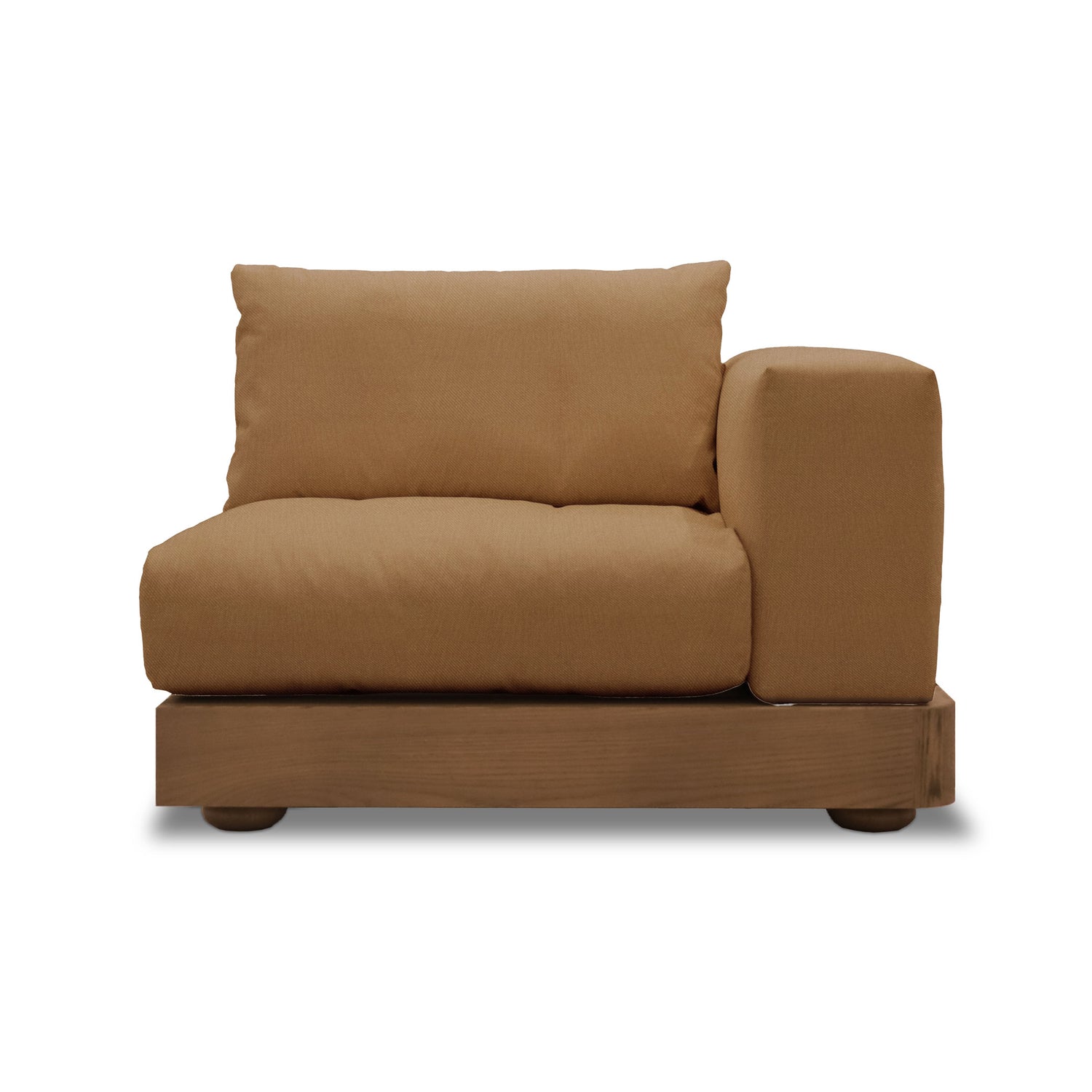 Sofa coin droit Essence | Saddle