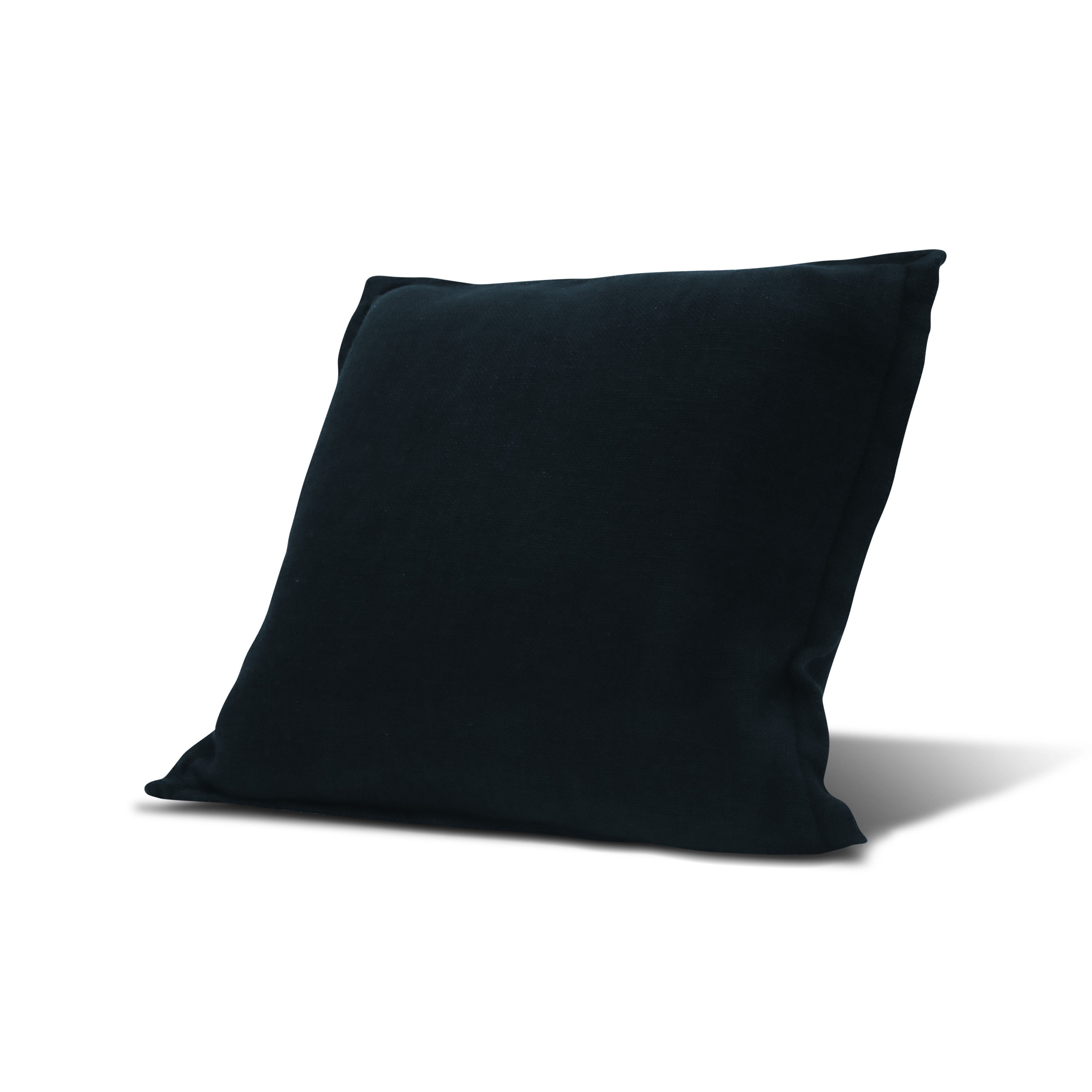 SOLID DYED LINEN CUSHION | ONYX