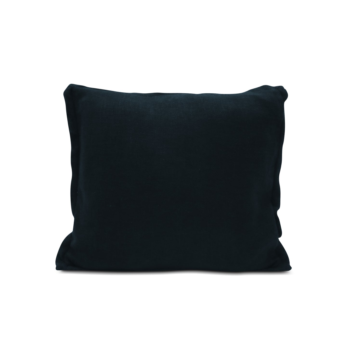 SOLID DYED LINEN CUSHION | ONYX