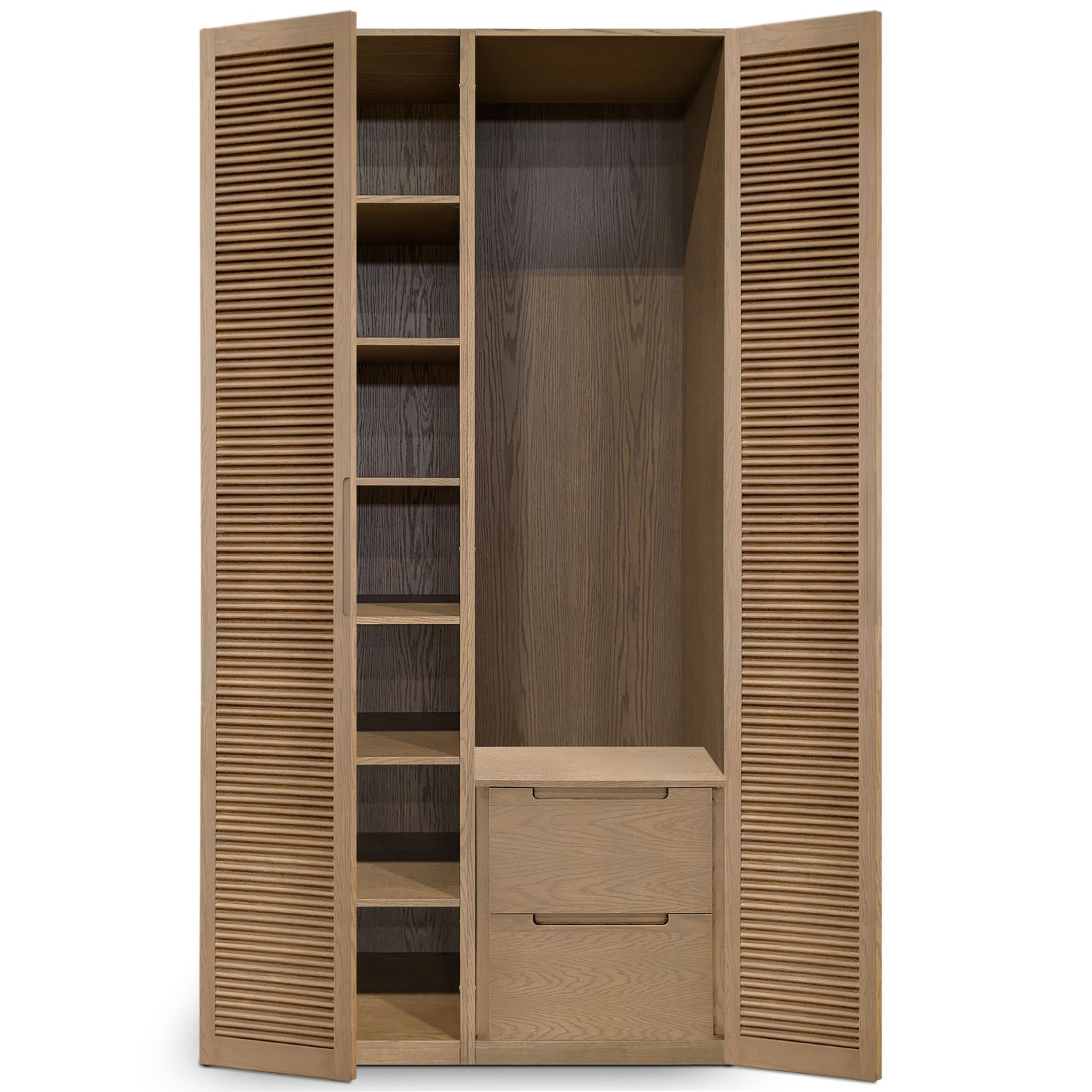 Authentik cabinet double | Louvered door