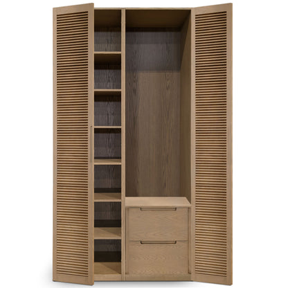 Cabinet double fini Authentik | Porte persienne