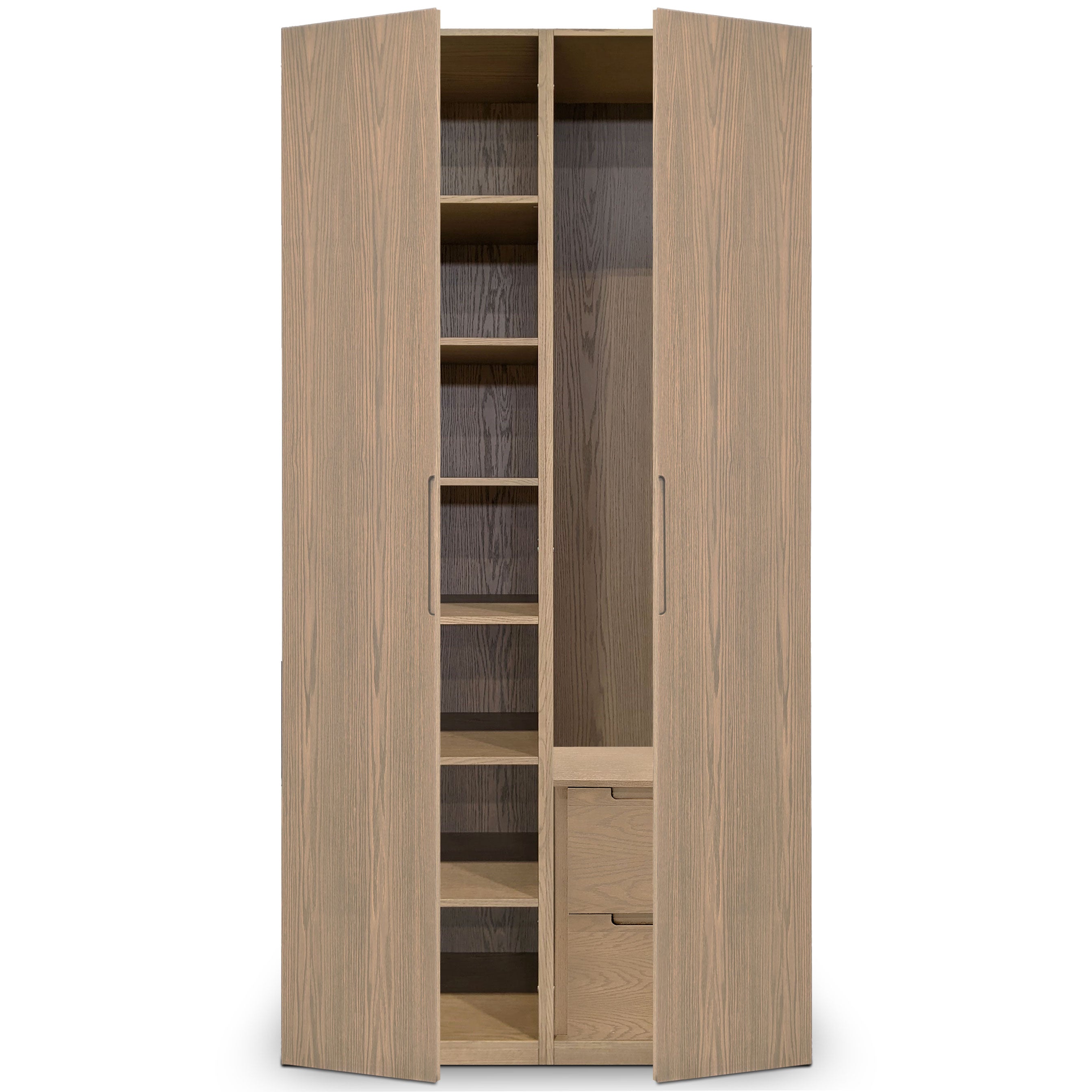 Cabinet double fini Authentik | Porte pleine