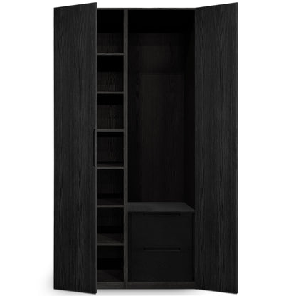 Cabinet double fini Onyx | Porte pleine