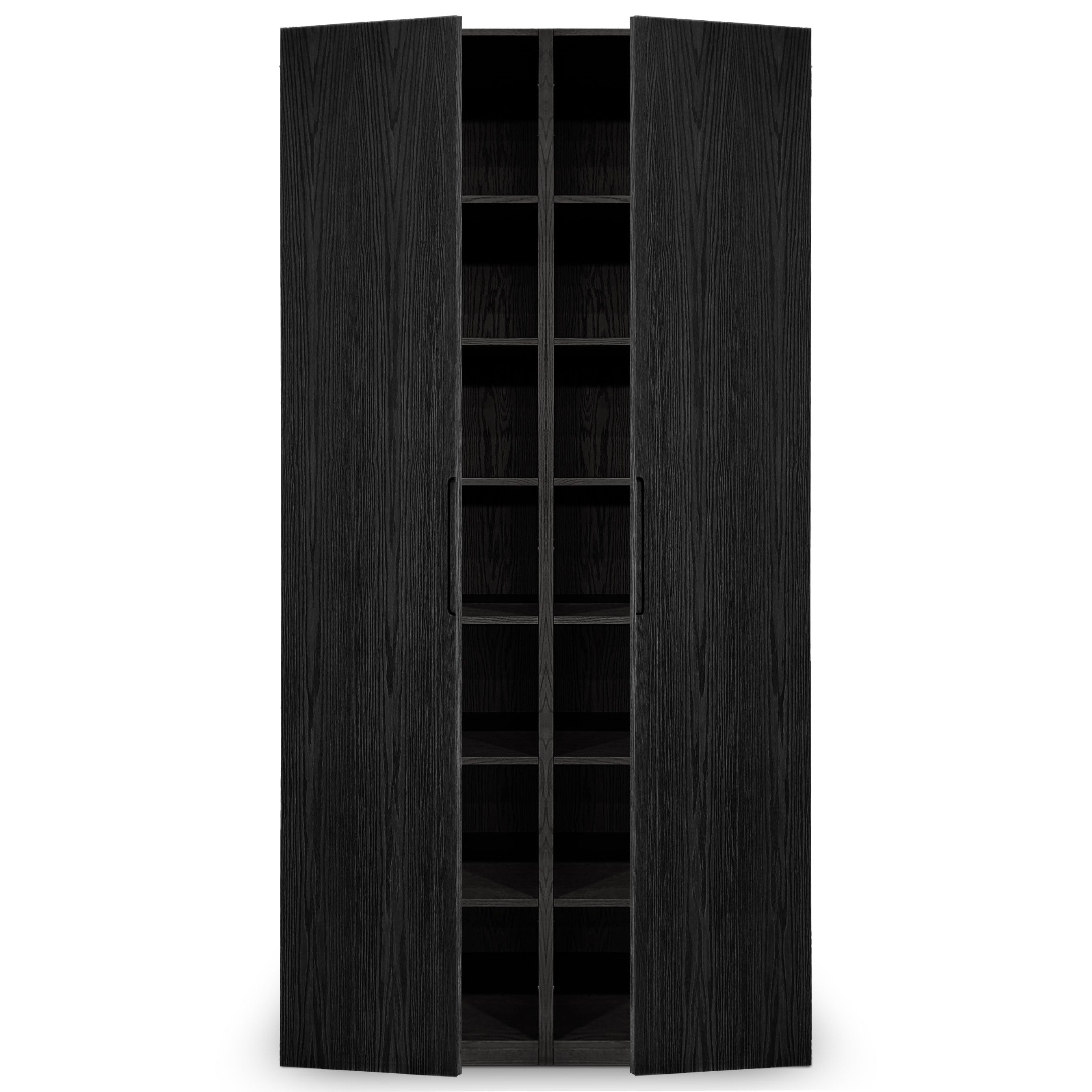 Cabinet double fini Onyx | Porte pleine