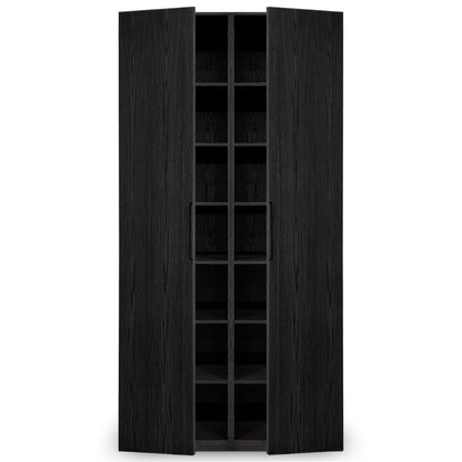 Cabinet double fini Onyx | Porte pleine