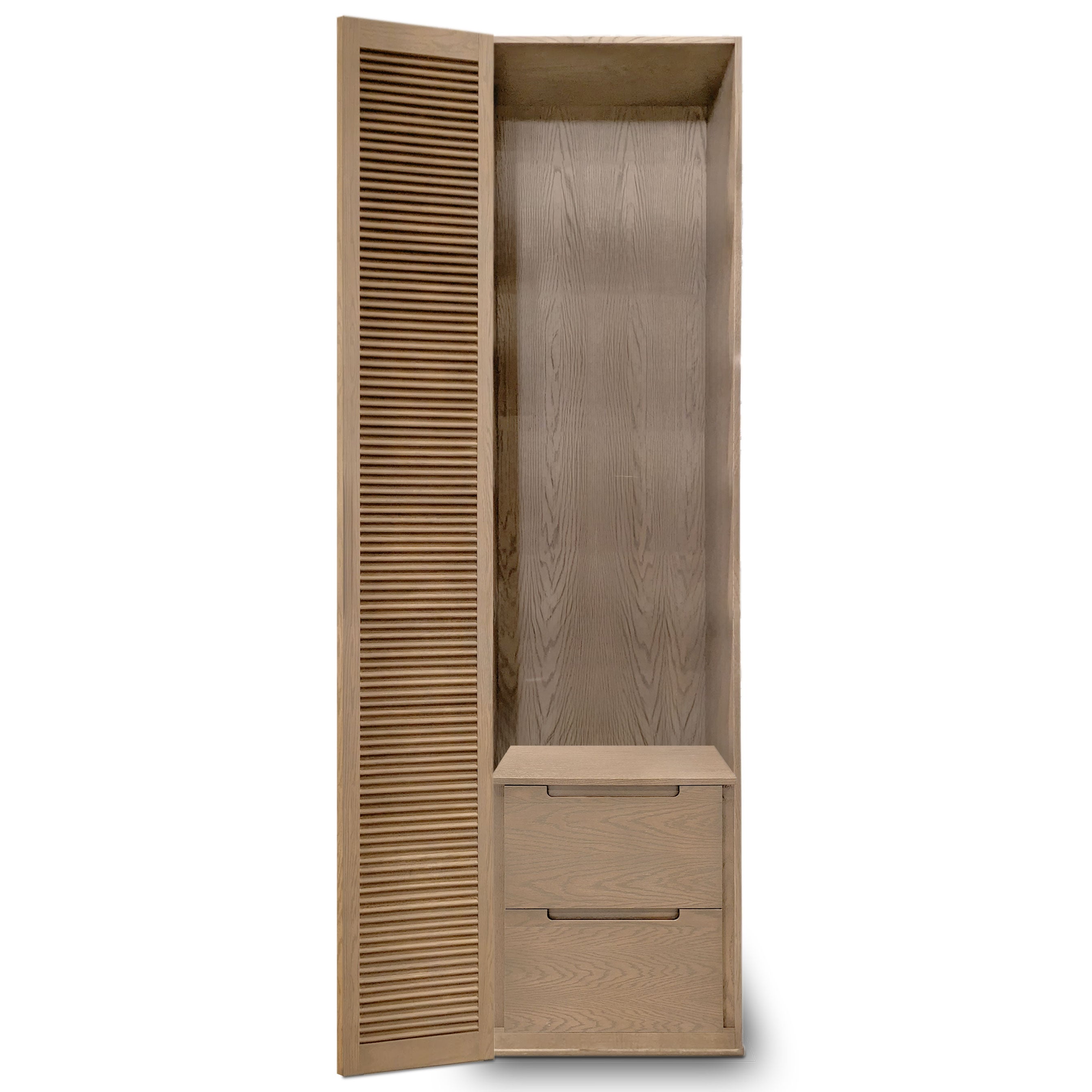 Cabinet simple fini authentik | porte persienne