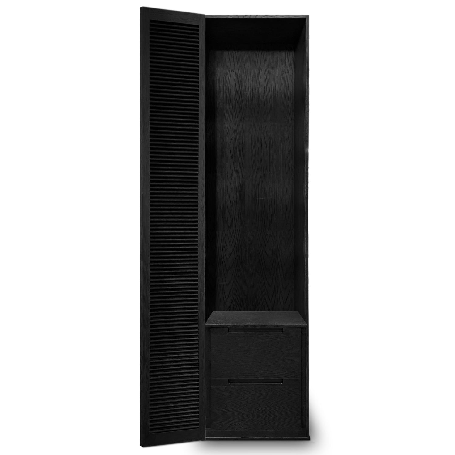 Cabinet simple fini onyx | porte persienne