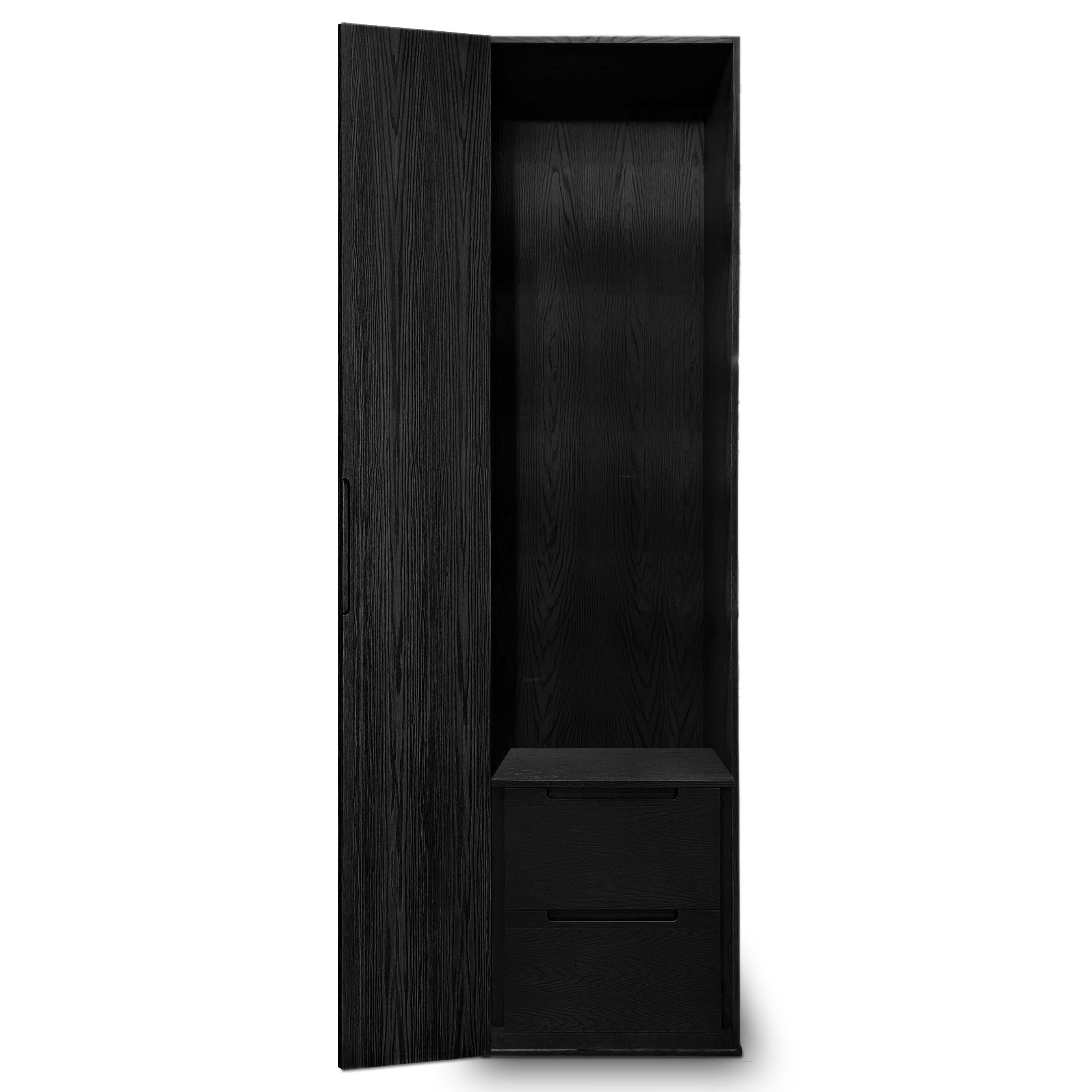 Cabinet simple fini onyx | porte pleine