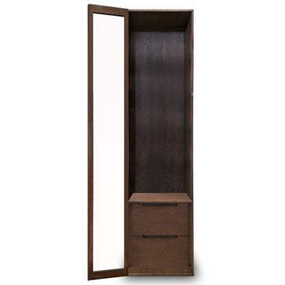 Cabinet simple fini pecan | porte verre