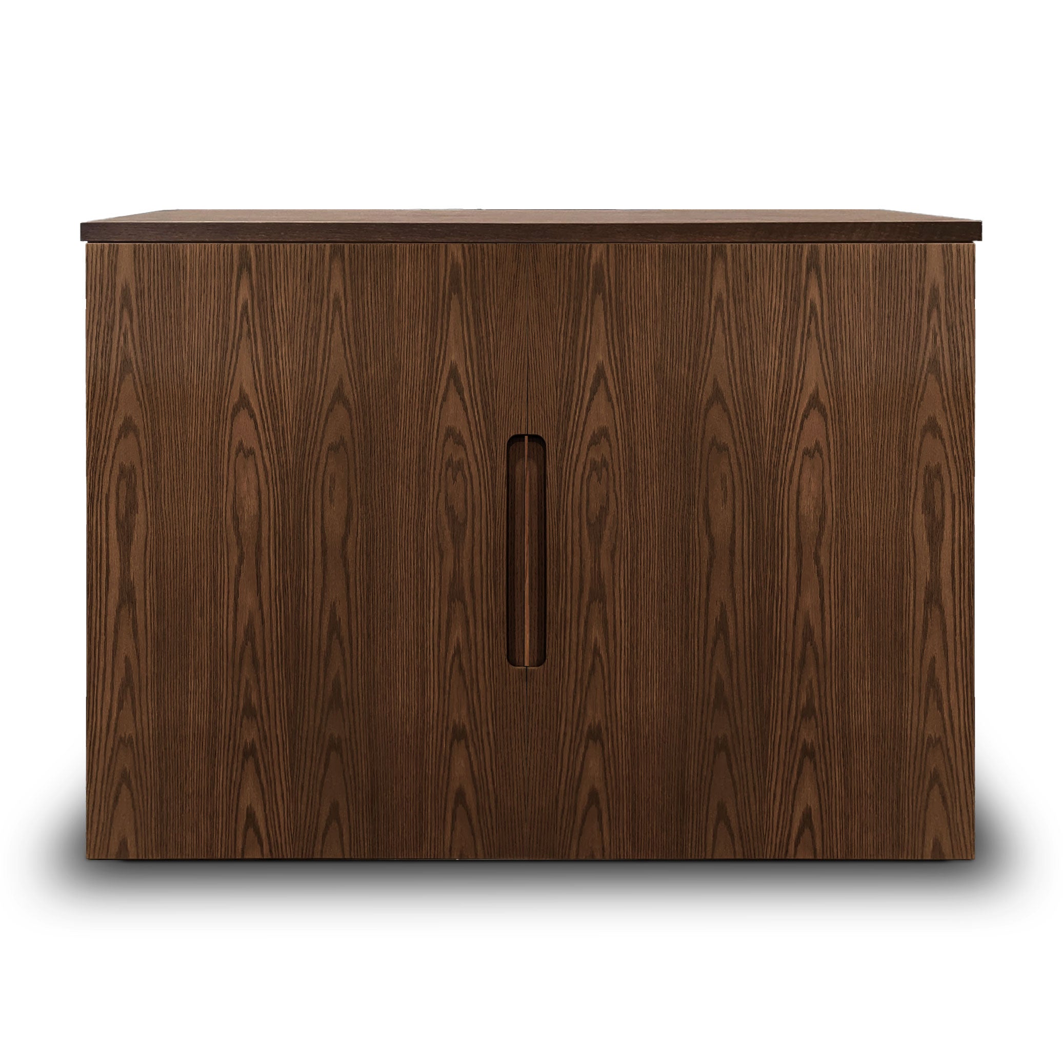 Pecan sideboard cabinet | Full door