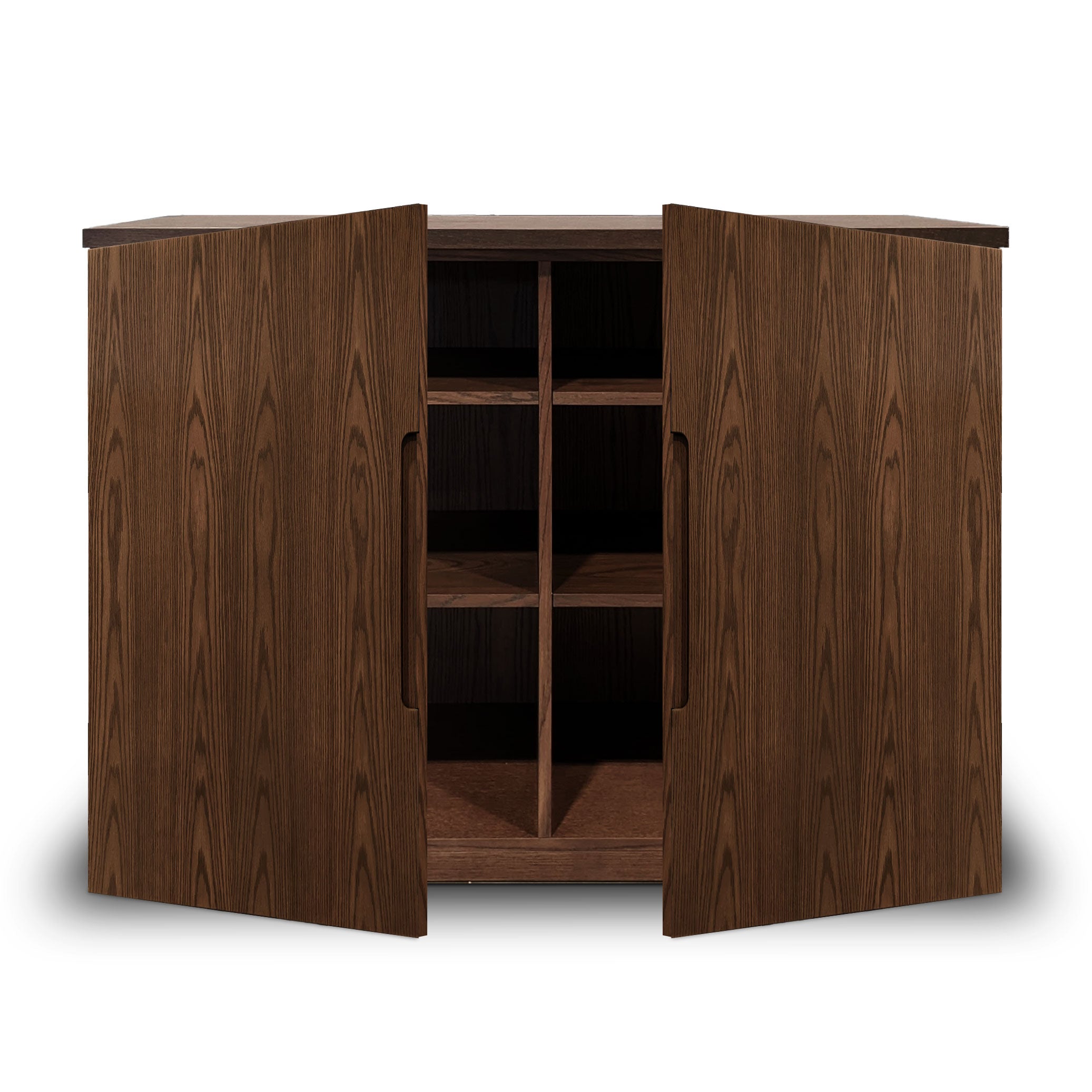 Pecan sideboard cabinet | Full door