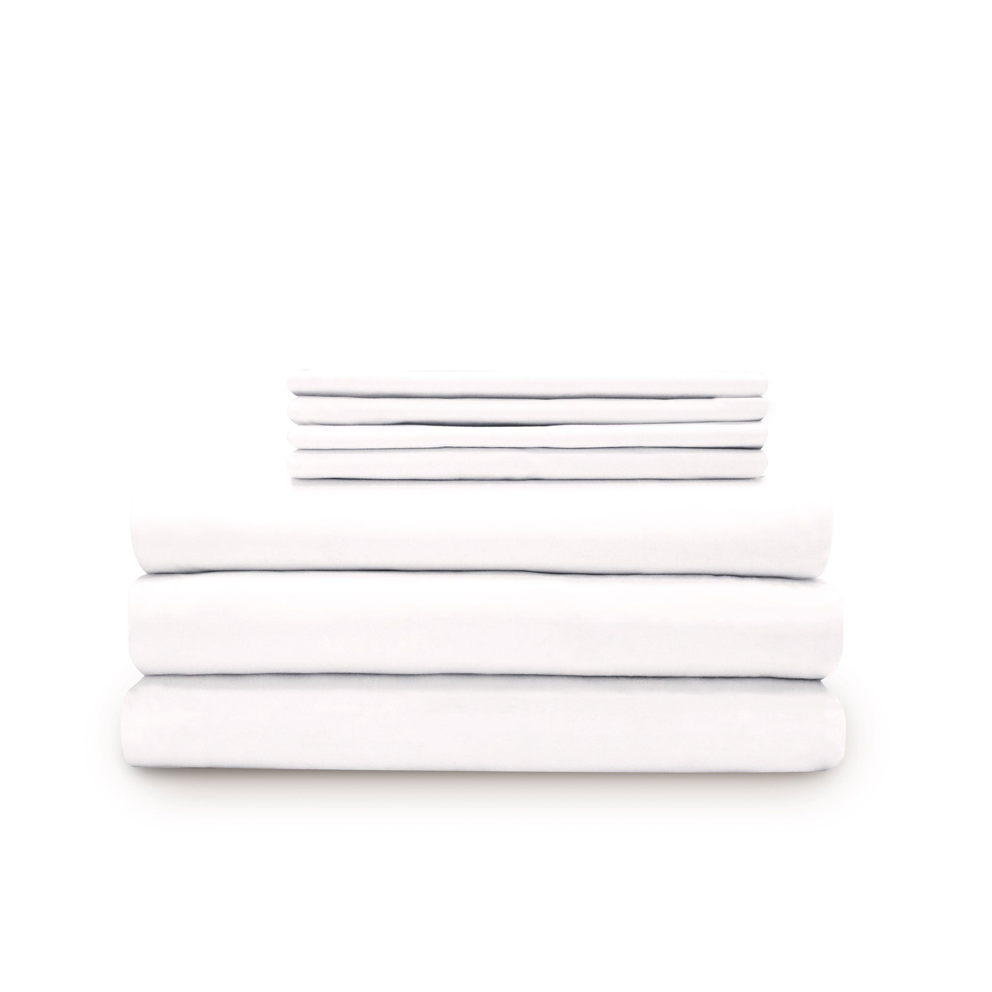 Italian solid percale 400 thread count duvet cover and sheet set │ QUEEN