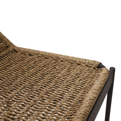 Outdoor stool | Wicker &amp; Aluminium