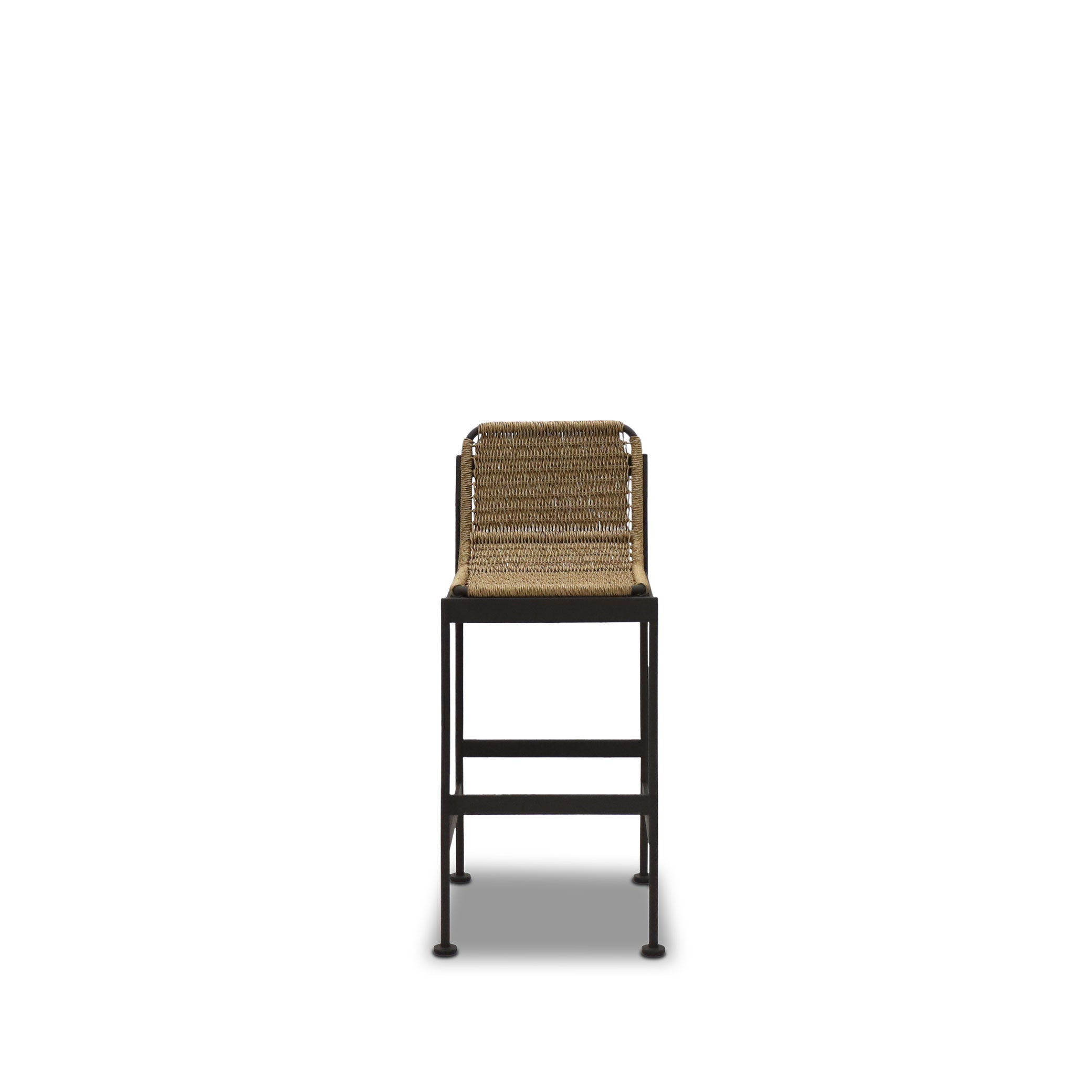 Outdoor stool | Wicker &amp; Aluminium