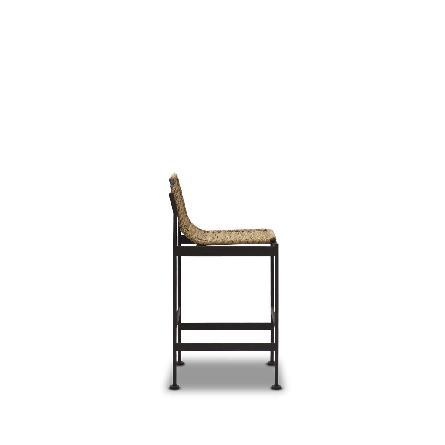 Outdoor stool | Wicker &amp; Aluminium