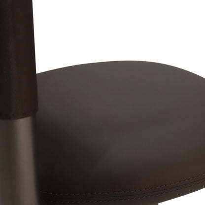 Leather dining chair barrel | Nutshell