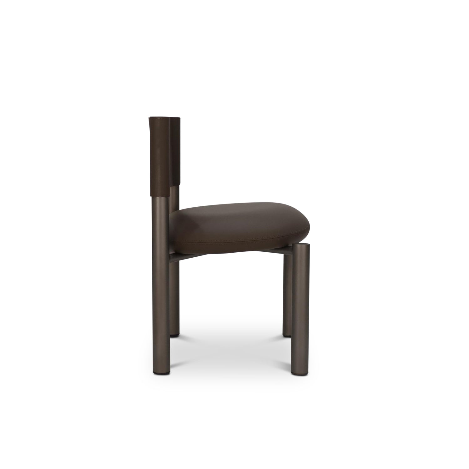 Leather dining chair barrel | Nutshell