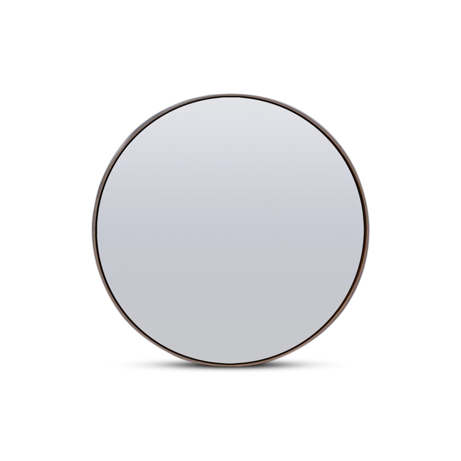 Red oak round mirror 36 | Pecan